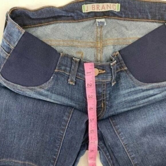 J Brand Mama Maternity Double Elastic Panel Dark Wash Bootcut 28 Jeans - Picture 6 of 12